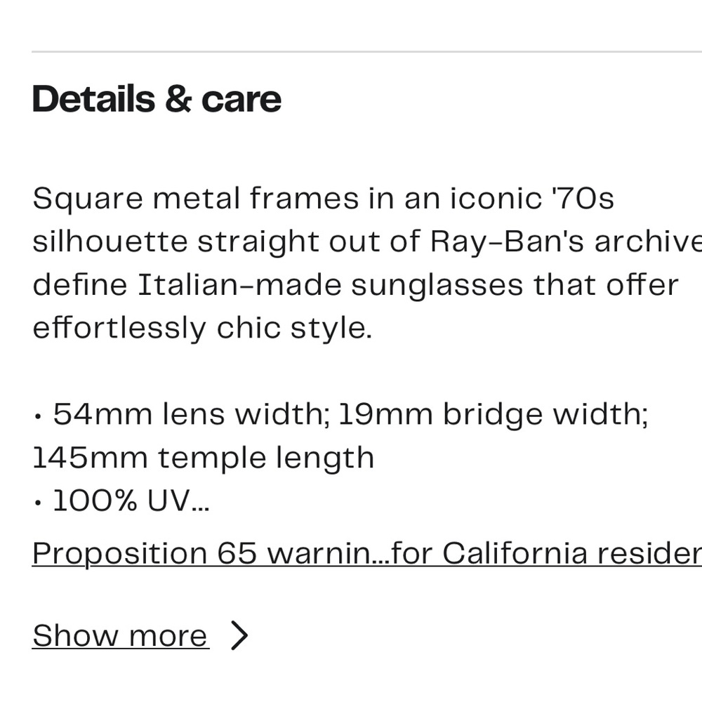 Rayban rectangle sunglasses - Picture 9 of 11